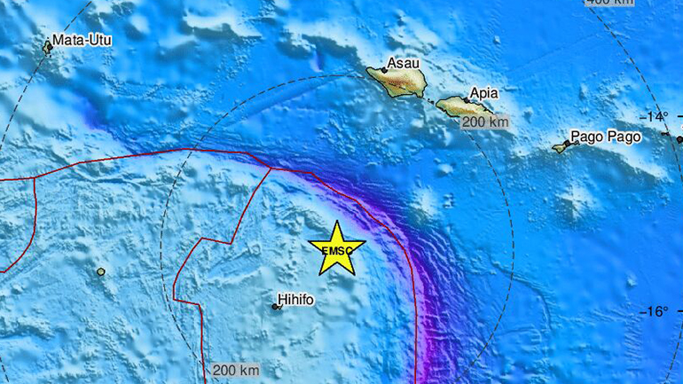 Σεισμός 6,9 Ρίχτερ στo νησί των Σαμόα